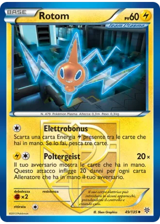 Rotom #49/135 — Uragano Plasma