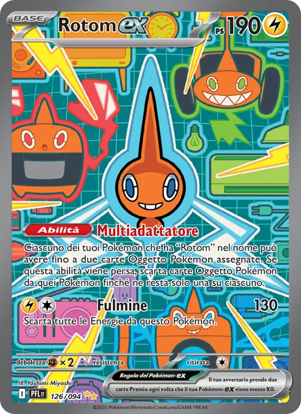 Rotom ex #126 — Flamme Spettrali