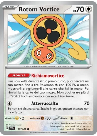 Rotom Vortice #118/142 — Corona Astrale