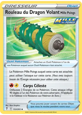 Rouleau du Dragon Volant Mille Poings #153/203 — Évolution Céleste