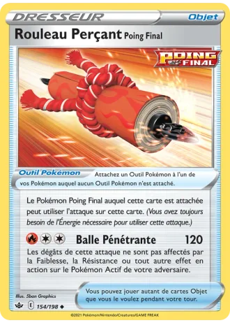 Rouleau Perçant Poing Final #154/198 — Règne de Glace