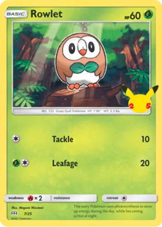 Rowlet #7 — McDonald's Collection 2021