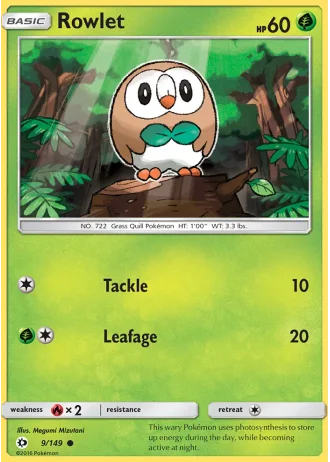 Rowlet #9 — Sun & Moon