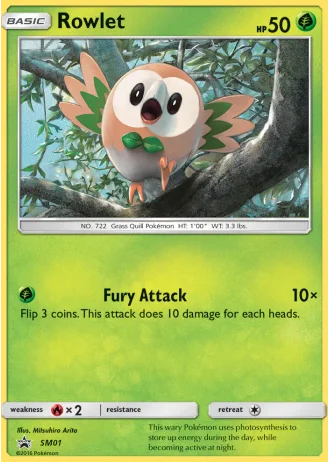 Rowlet SM01 — Sun & Moon Promos