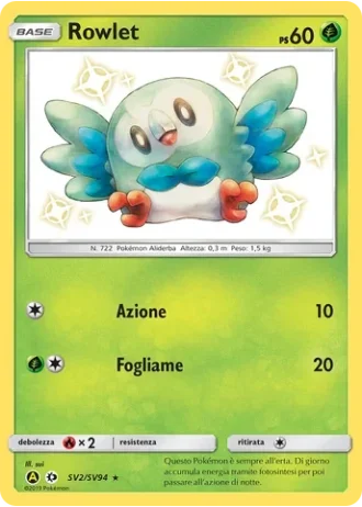Rowlet SV2/94 — Tesoro Cromatico (Destino Sfuggente)