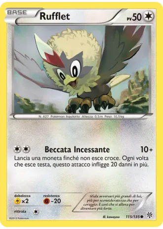 Rufflet #115/135 — Uragano Plasma