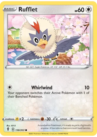 Rufflet #136/203 — Evolving Skies