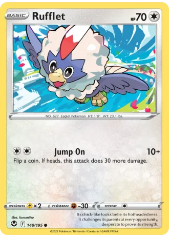 Rufflet #148/195 — Silver Tempest