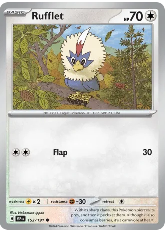 Rufflet #152/191 — Surging Sparks