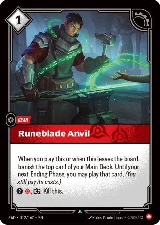 Runeblade Anvil #012/167 — Radiance