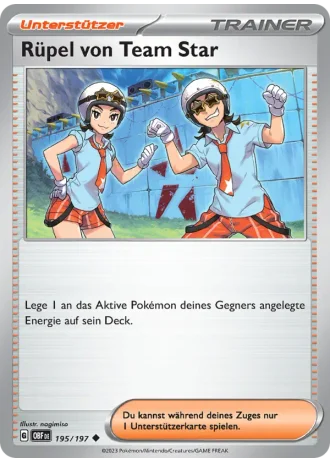 Rüpel von Team Star #195/197 — Obsidianflammen