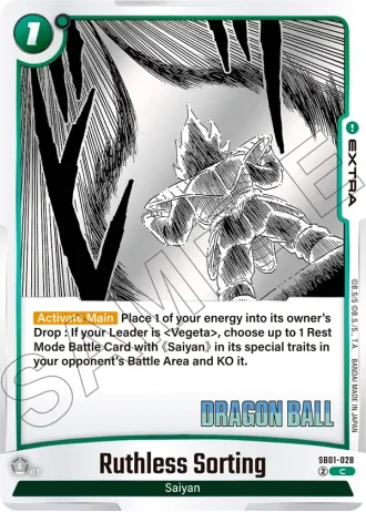 Ruthless Sorting SB01-028 — Manga Booster 01 (SB01)