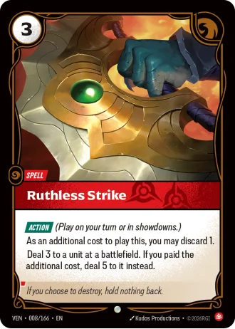 Ruthless Strike #008/166 — Vendetta