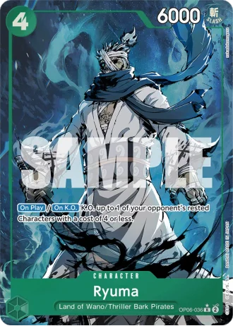 Ryuma (OP06-036) (Alternative Art) — One Piece The Best (PRB01)