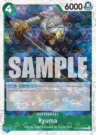 Ryuma (OP06-036) (Alternative Art) — ONE PIECE CARD THE BEST (PRB01)