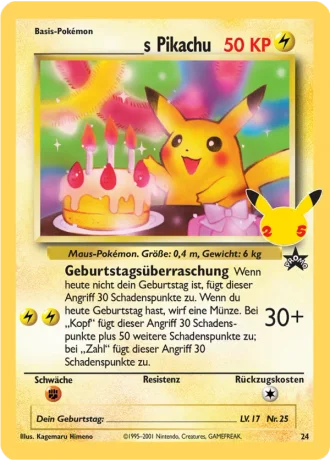 _____s Pikachu #24/25 — Klassische Sammlung (Celebrations)