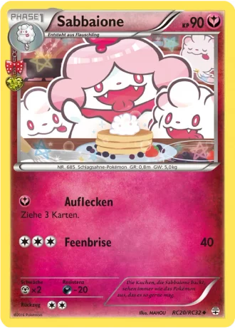 Sabbaione RC20/32 — Radiant Collection (Generationen)