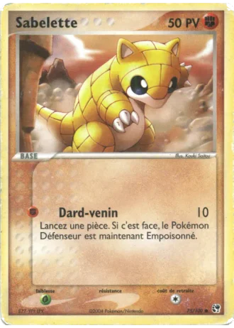 Sabelette #75/100 — EX Tempête de sable