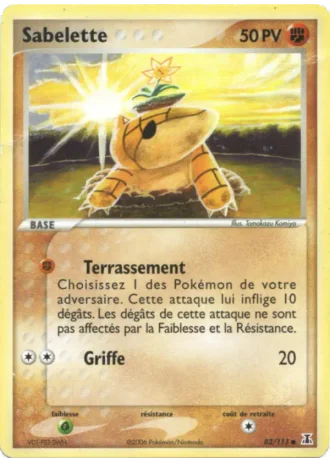 Sabelette #82/113 — EX Espèces Delta