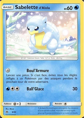 Sabelette d'Alola #8/40 — Collection McDonald's 2018
