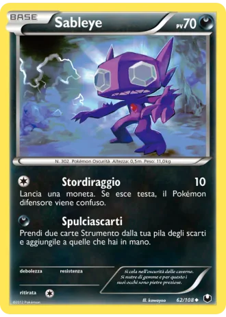 Sableye #62 — Esploratori delle Tenebre