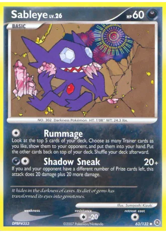 Sableye #63/132 — Secret Wonders