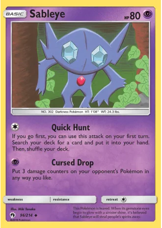 Sableye #96/214 — Lost Thunder