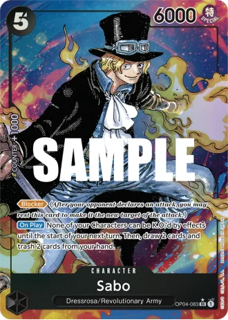 Sabo (OP04-083) (Alternative Art) — Kingdoms of Intrigue (OP04)