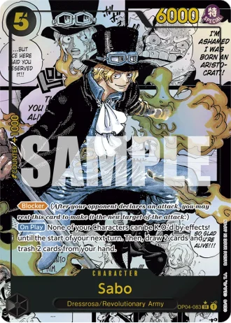 Sabo (OP04-083) (Manga Rare) (Reprint) — One Piece The Best (PRB01)