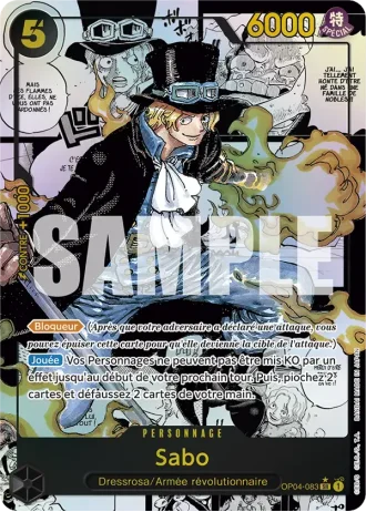 Sabo (OP04-083) (Manga Rare + Reprint) — ONE PIECE CARD THE BEST (PRB01)