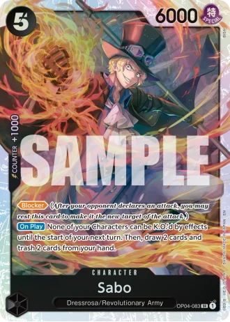 Sabo (OP04-083) (Reprint) — One Piece Card The Best Vol.2(PRB02)