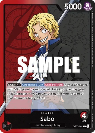Sabo (OP05-001) — Awakening of the New Era (OP05)