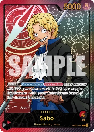 Sabo (OP05-001) (Special Rare) — Anime 25th Collection (EB02)