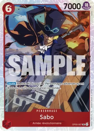 Sabo (OP05-007) (Alternative Art) — ONE PIECE CARD THE BEST (PRB01)