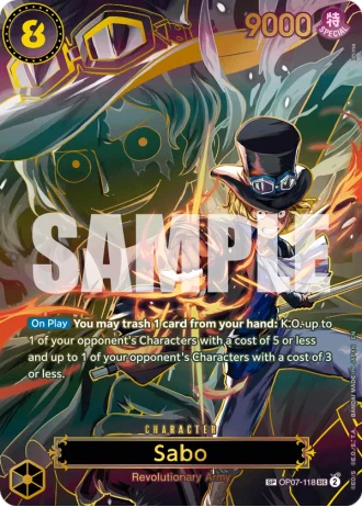 Sabo (OP07-118) (Special Rare) — Carrying on His Will (OP13)