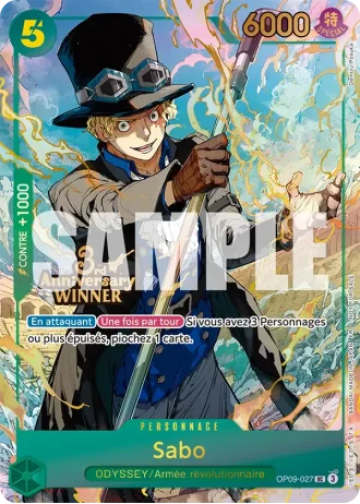 Sabo (OP09-027) (Alternative Art) — PROMO