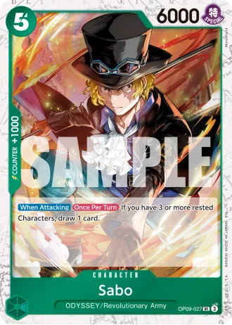 Sabo (OP09-027) (Pirate Foil) — One Piece Card The Best Vol.2(PRB02)