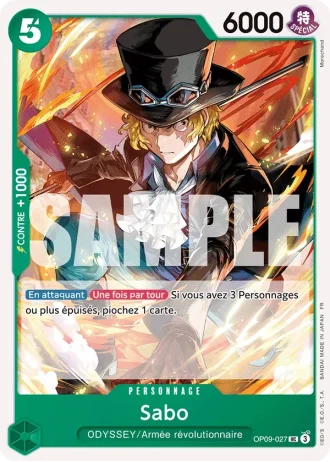 Sabo (OP09-027) (Pirate Foil) — ONE PIECE CARD THE BEST vol.2 (PRB02)