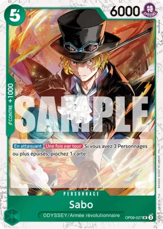 Sabo (OP09-027) (Reprint) — ONE PIECE CARD THE BEST vol.2 (PRB02)