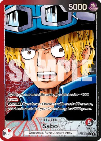Sabo (OP13-004) (Alternative Art) — Carrying on His Will (OP13)