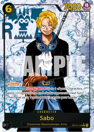 Sabo (OP13-120) (Alternative Art) — Carrying on His Will (OP13)