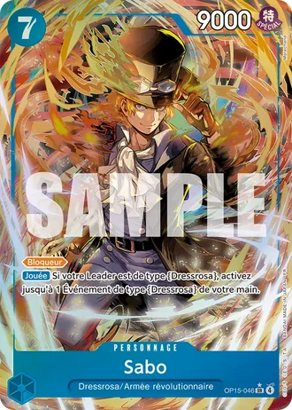 Sabo (OP15-046) (Alternative Art) — Aventure sur l'Île de Dieu (OP15-EB04)