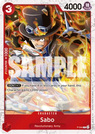 Sabo (P-044) (Pirate Foil) — One Piece Card The Best Vol.2(PRB02)