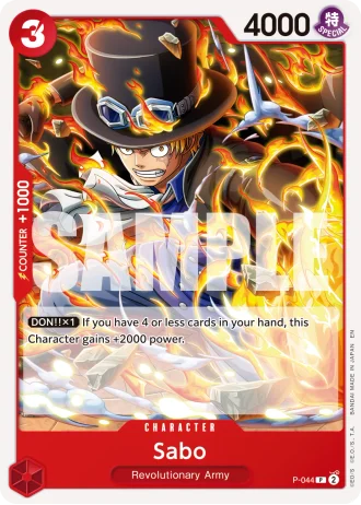 Sabo (P-044) (Reprint) — One Piece Card The Best Vol.2(PRB02)