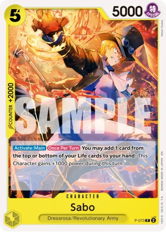 Sabo (P-073) (Reprint) — One Piece Card The Best Vol.2(PRB02)