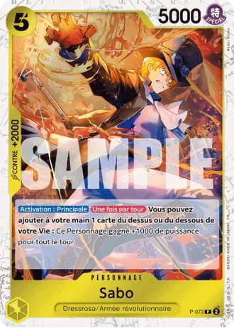 Sabo (P-073) (Reprint) — ONE PIECE CARD THE BEST vol.2 (PRB02)