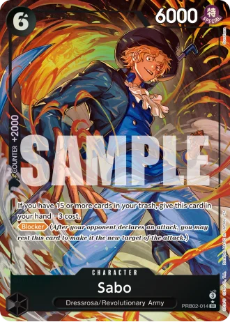 Sabo (RB02-014) (Alternative Art) — One Piece Card The Best Vol.2(PRB02)
