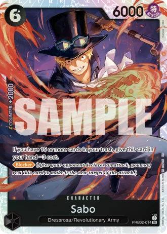 Sabo (RB02-014) (Pirate Foil) — One Piece Card The Best Vol.2(PRB02)