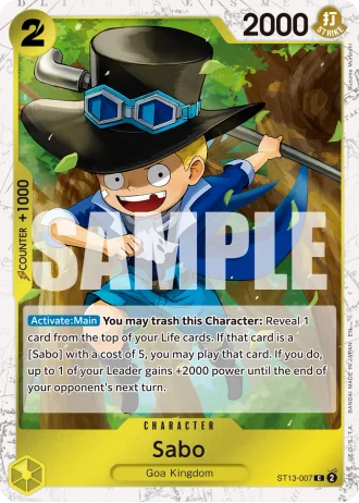 Sabo (ST13-007) (Pirate Foil) — One Piece Card The Best Vol.2(PRB02)