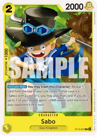 Sabo (ST13-007) (Reprint) — One Piece Card The Best Vol.2(PRB02)